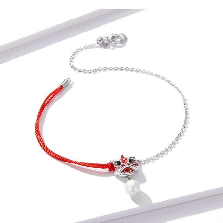 Traditonal Red Lion Bracelet