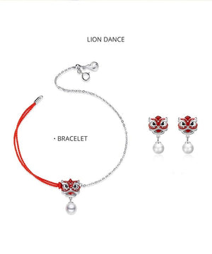 Traditional Red Lion Jewelry Set
