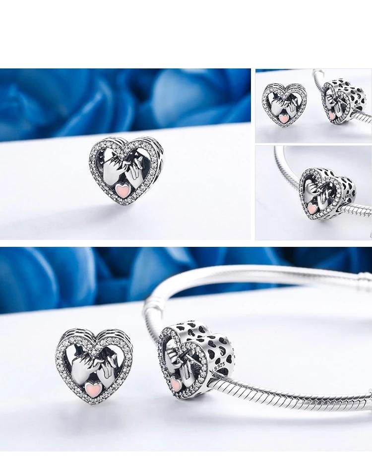 Pinky Promise Silver Heart Charm