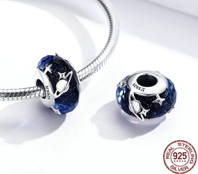 Starry Sky Murano Charm