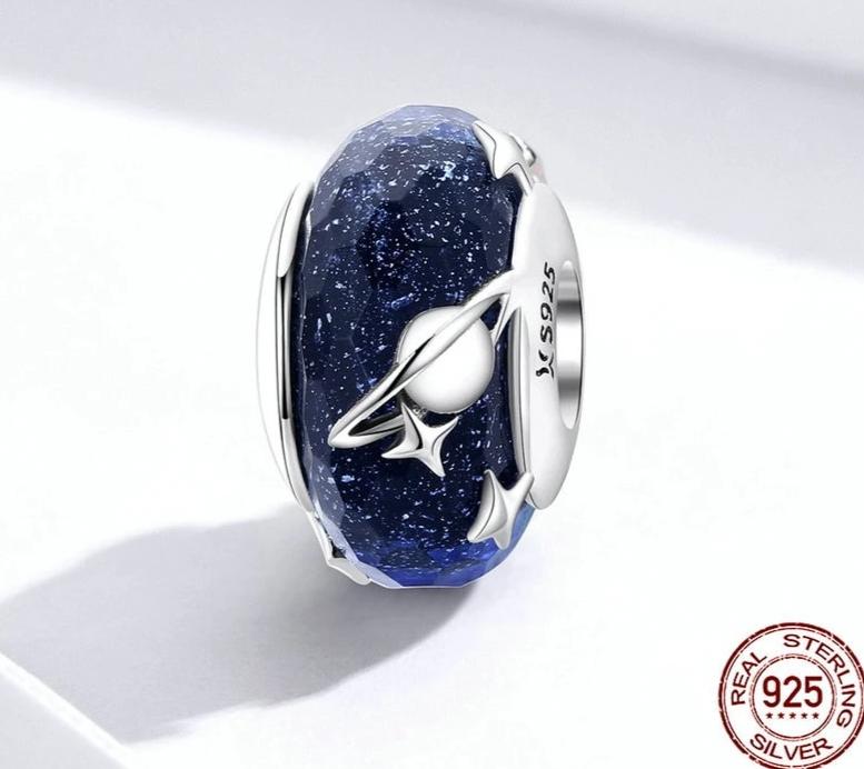 Starry Sky Murano Charm