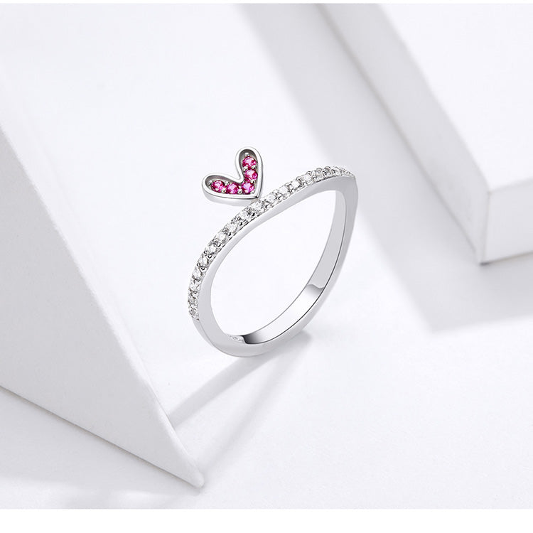 Pink & Red Heart Ring