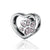 Heart and Paw Silver Charm