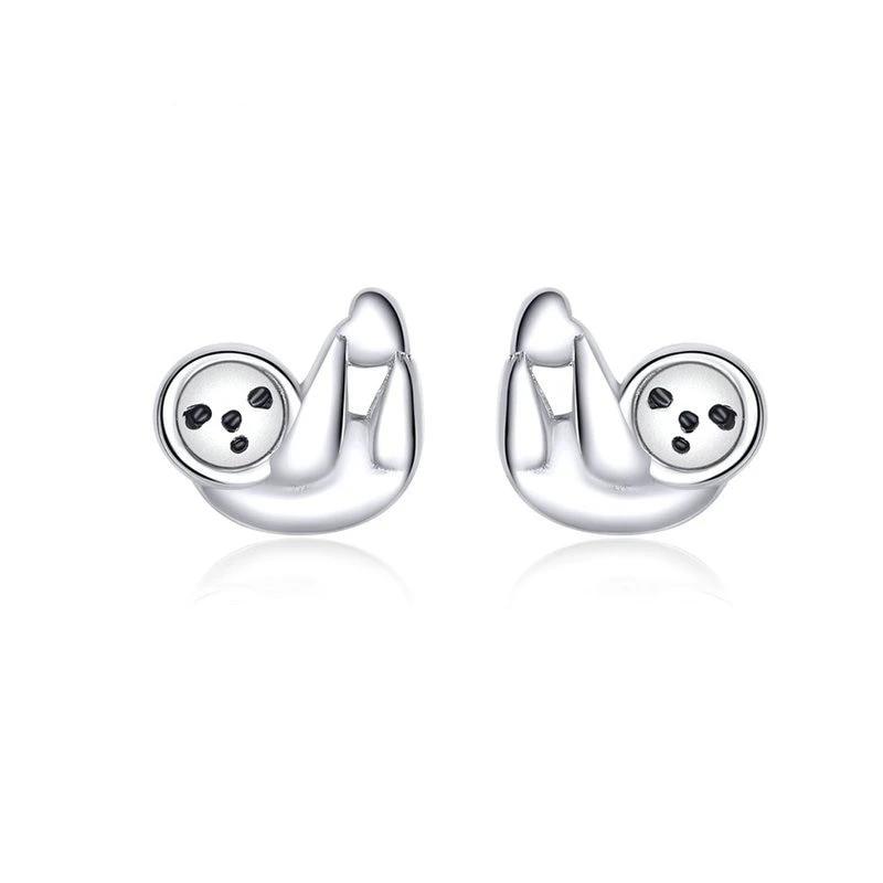 Sloth Love Silver Studs