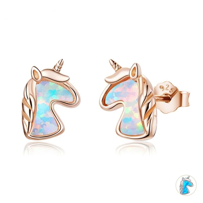 Rainbow Unicorn Studs