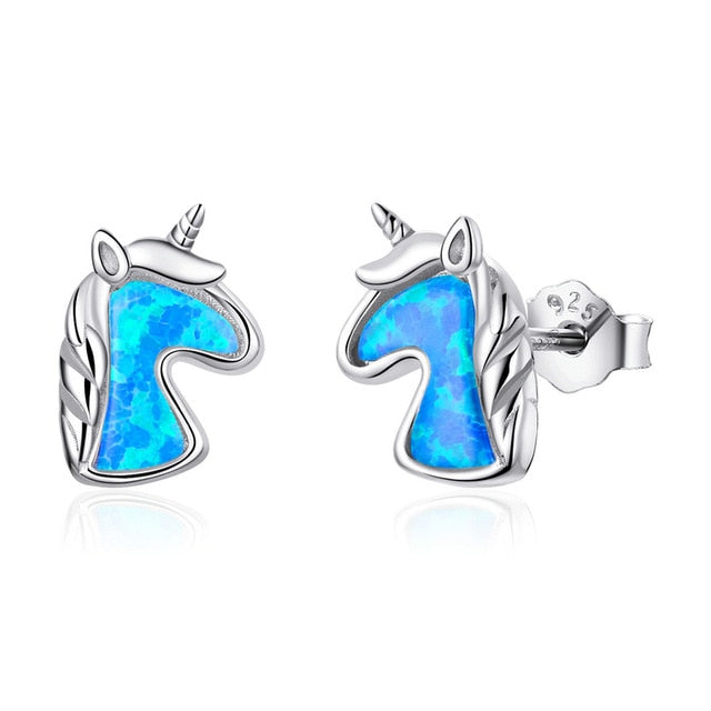 Rainbow Unicorn Studs