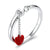 Adjustable Chain & Heart Ring