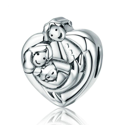 Family Forever Heart Charm