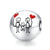 Family with balloons charm