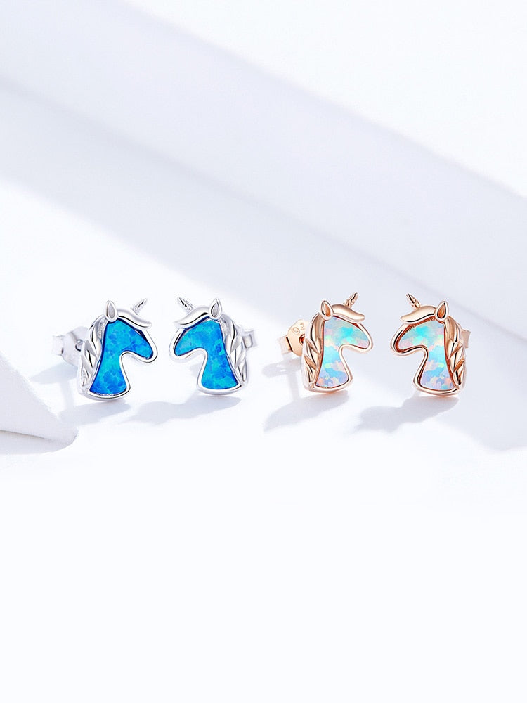 Rainbow Unicorn Studs