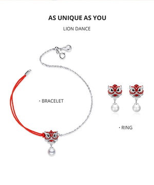 Traditional Red Lion Jewelry Set