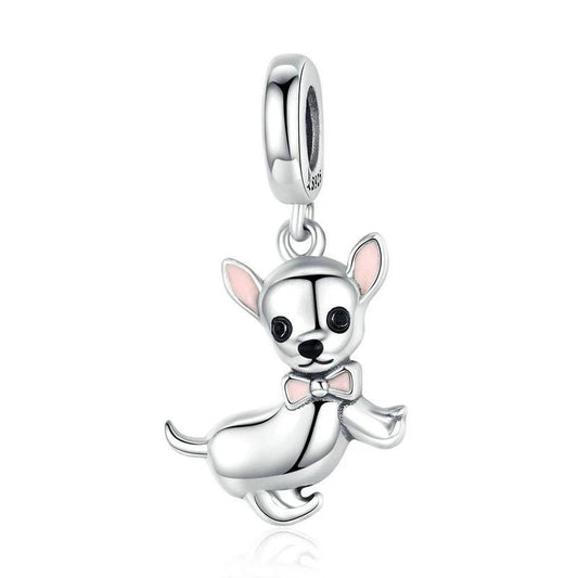 Pink Chihuahua Charm