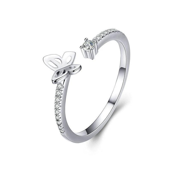 Butterfly Zirconia Ring