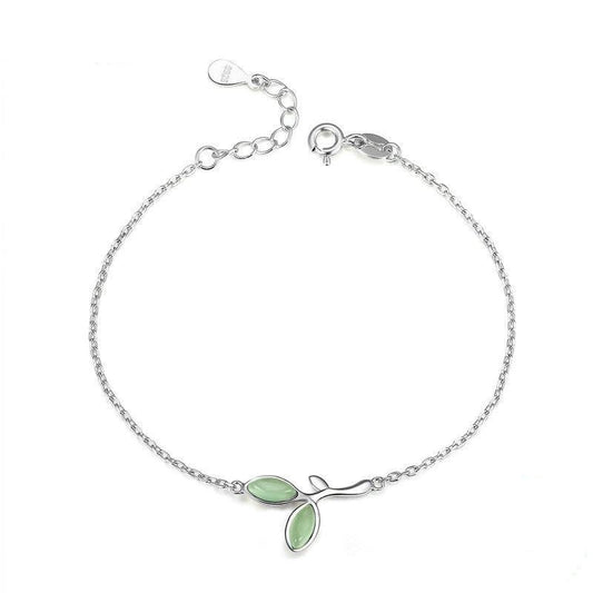 Green Tree Leaves Bracelet