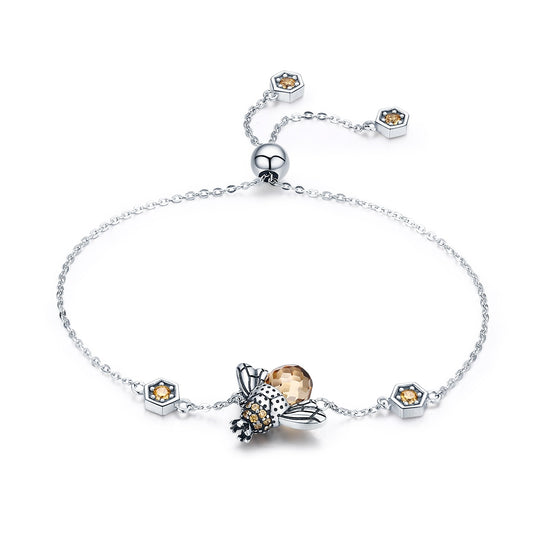 Crystal Honey Bee Bracelet