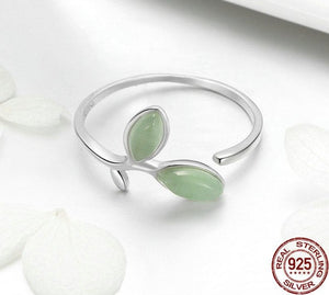 Green Leaves Ring one size fits all