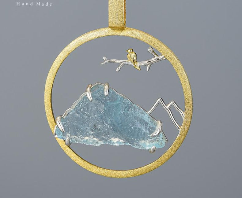 Raw Mountain Pendant