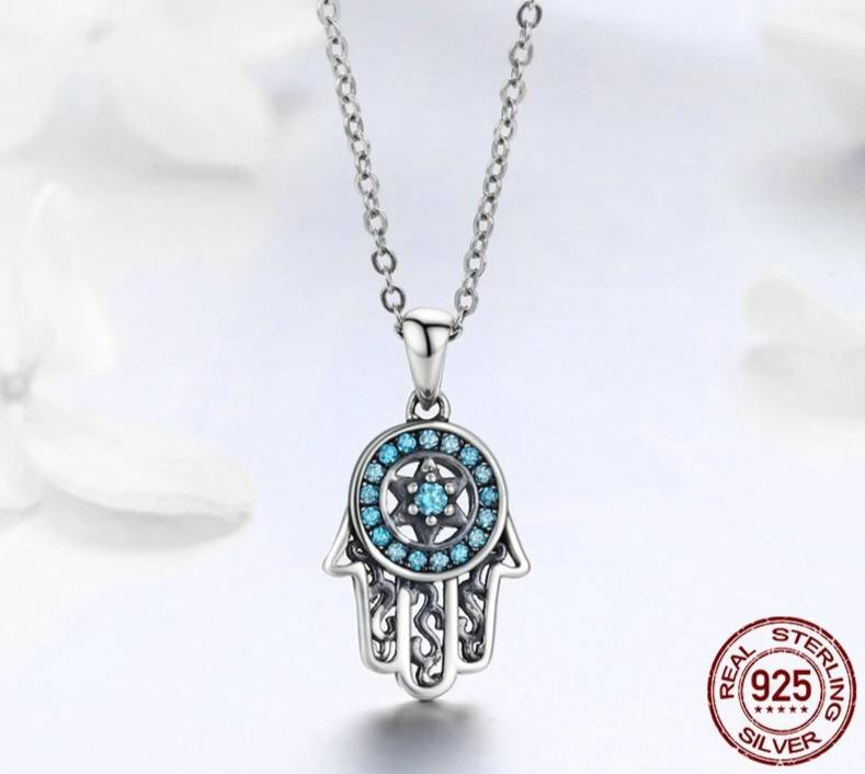 Hamsa Ring and Necklace Set